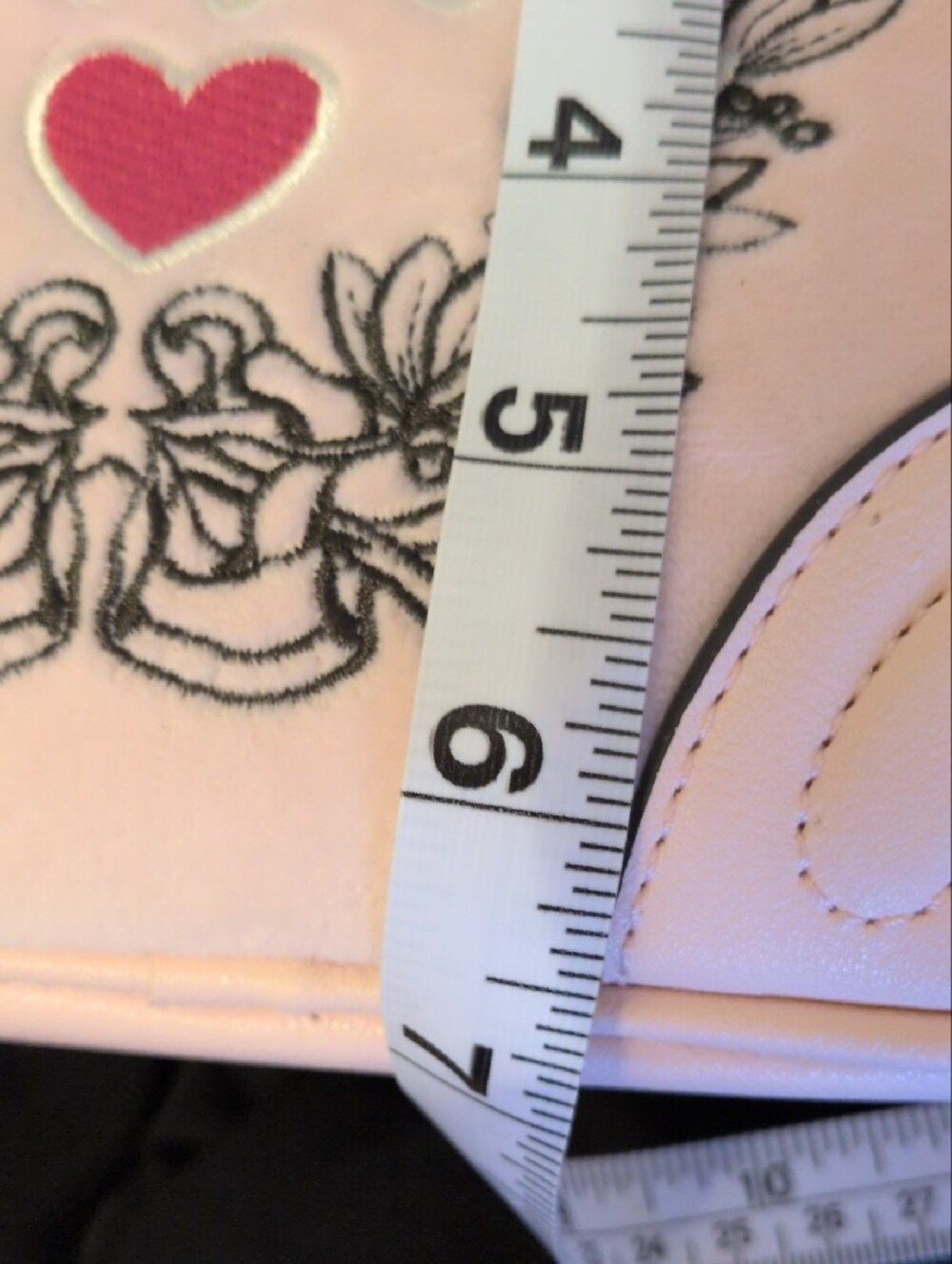 Juicy Couture Light Pink Velvety Embroidered Crest Crossbody Bag - Picture 13 of 13